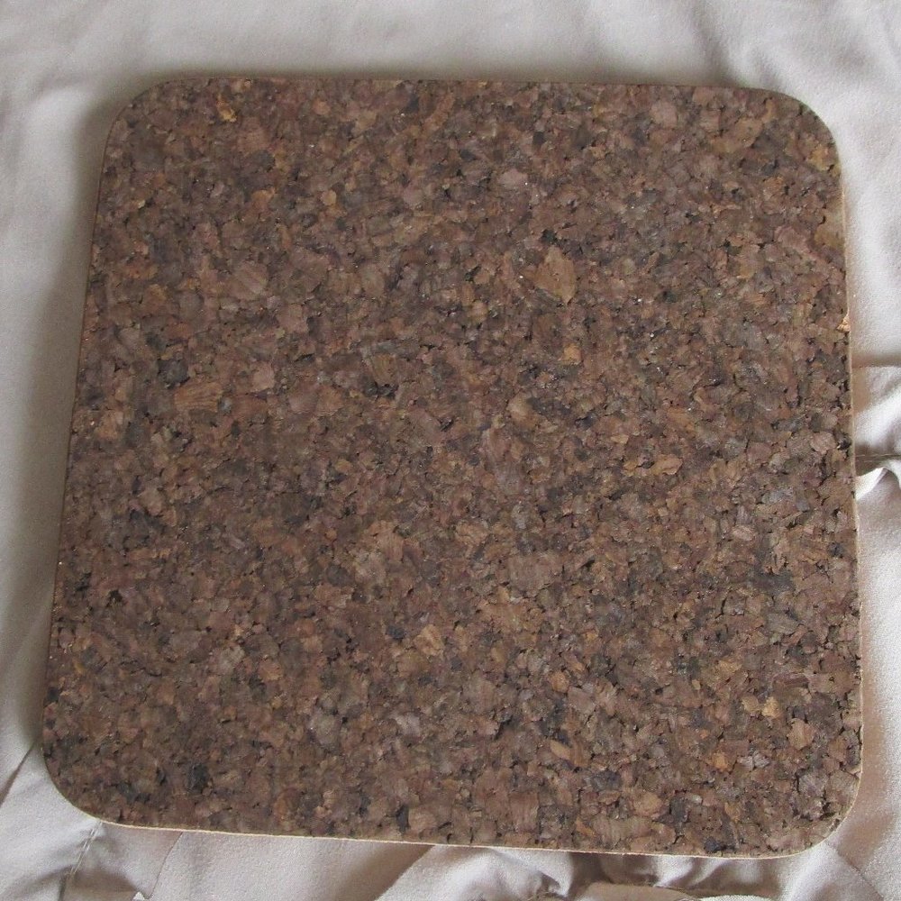 lightweight square cork trivet